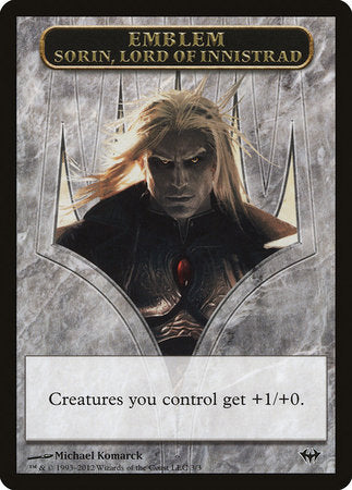 Emblem - Sorin, Lord of Innistrad [Dark Ascension Tokens] | Gate City Games LLC