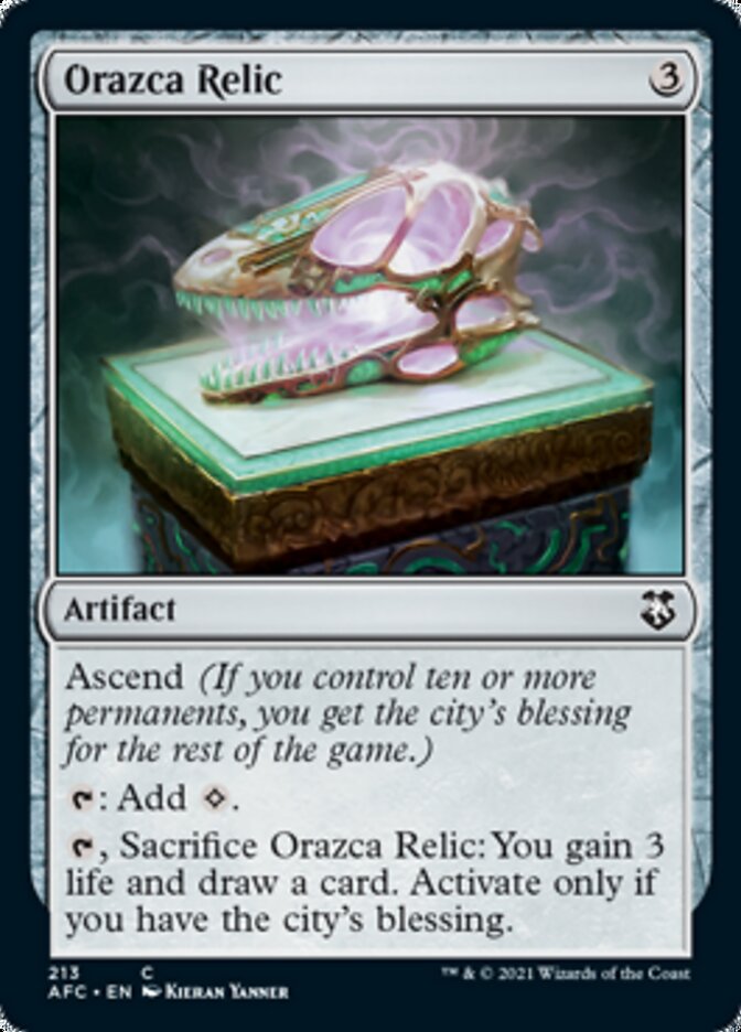 Orazca Relic [Dungeons & Dragons: Adventures in the Forgotten Realms Commander] | Gate City Games LLC