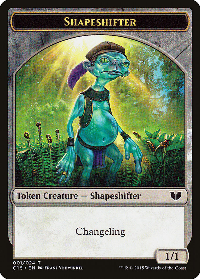 Shapeshifter // Shapeshifter Double-Sided Token [Commander 2015 Tokens] | Gate City Games LLC