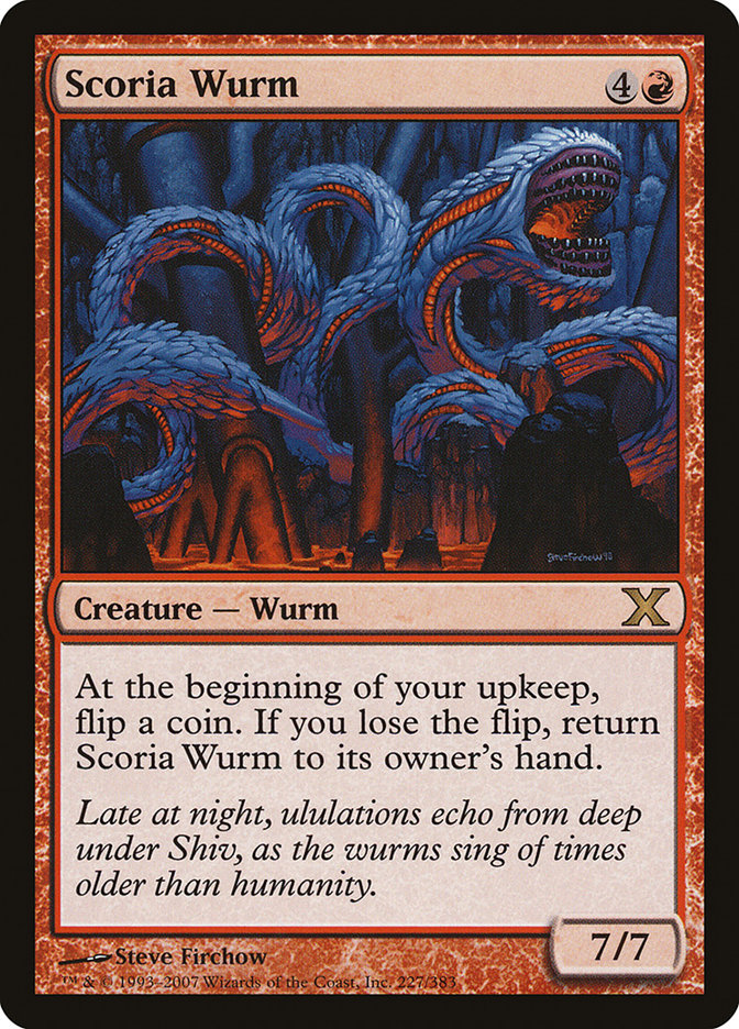 Scoria Wurm [Tenth Edition] | Gate City Games LLC