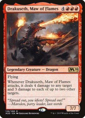 Drakuseth, Maw of Flames [Core Set 2020 Promos] | Gate City Games LLC