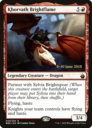 Khorvath Brightflame [Battlebond Promos] | Gate City Games LLC