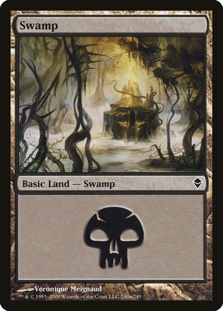 Swamp (240a) [Zendikar] | Gate City Games LLC