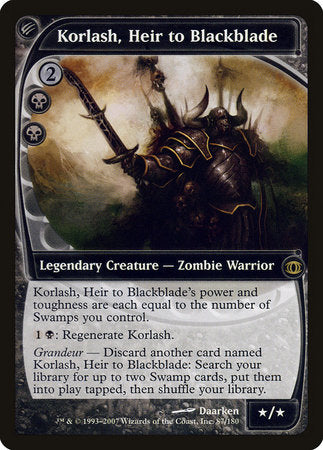 Korlash, Heir to Blackblade [Future Sight] | Gate City Games LLC