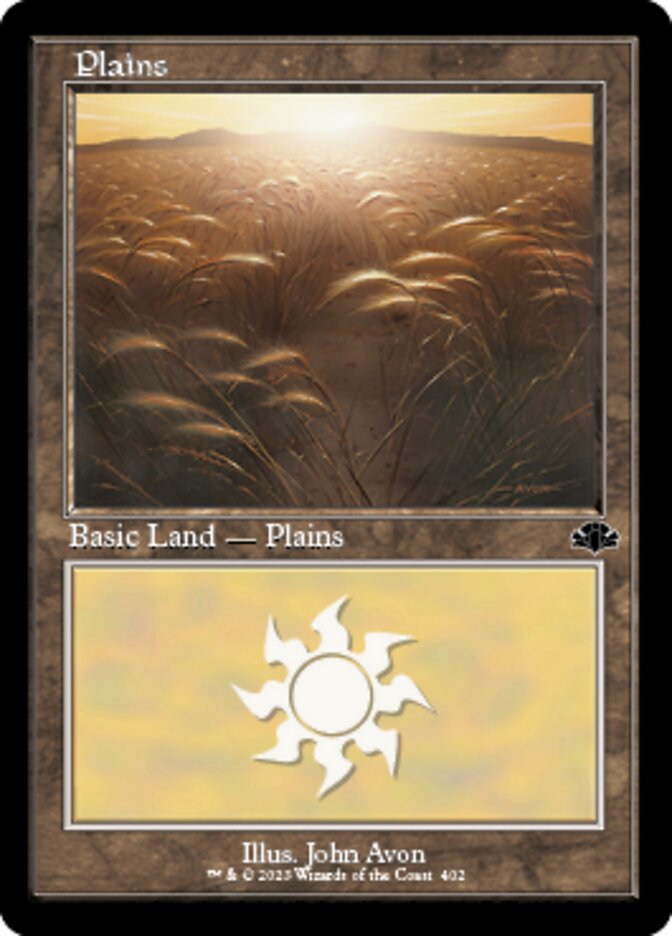 Plains (402) (Retro) [Dominaria Remastered] | Gate City Games LLC