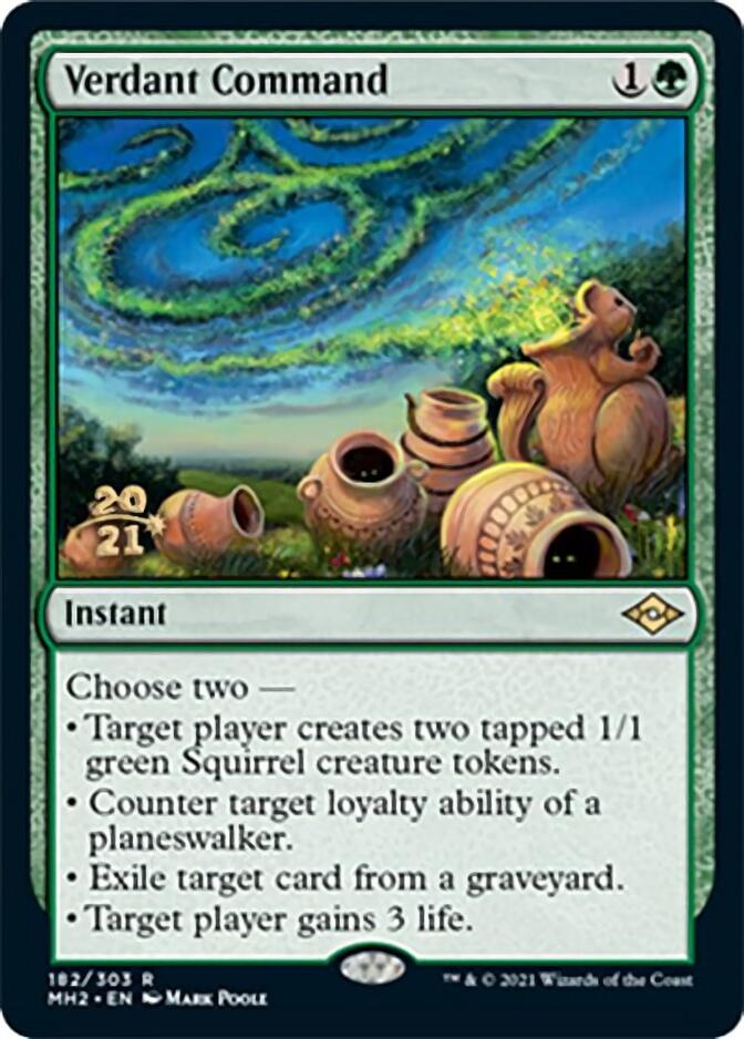Verdant Command [Modern Horizons 2 Prerelease Promos] | Gate City Games LLC