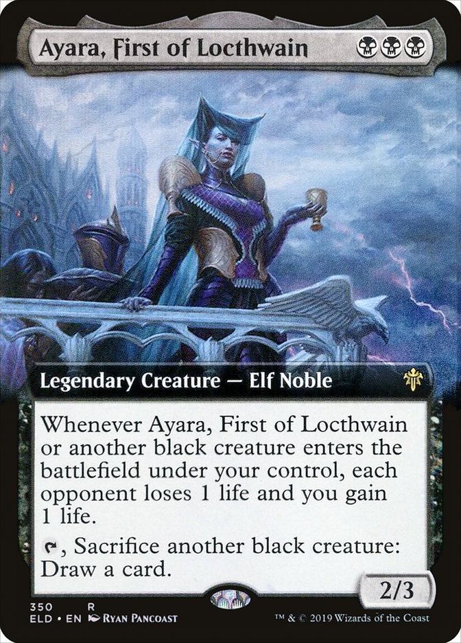 Ayara, First of Locthwain (Extended Art) [Throne of Eldraine] | Gate City Games LLC