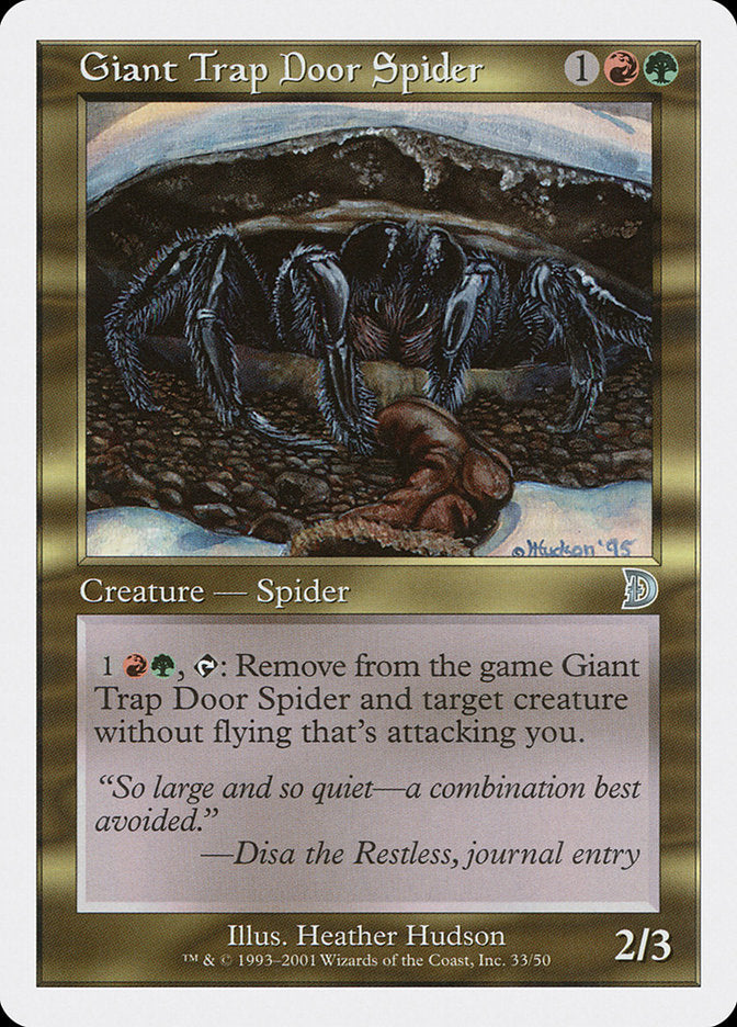 Giant Trap Door Spider [Deckmasters] | Gate City Games LLC
