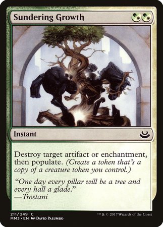 Sundering Growth [Modern Masters 2017] | Gate City Games LLC
