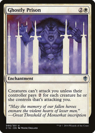 Ghostly Prison [Commander 2016] | Gate City Games LLC