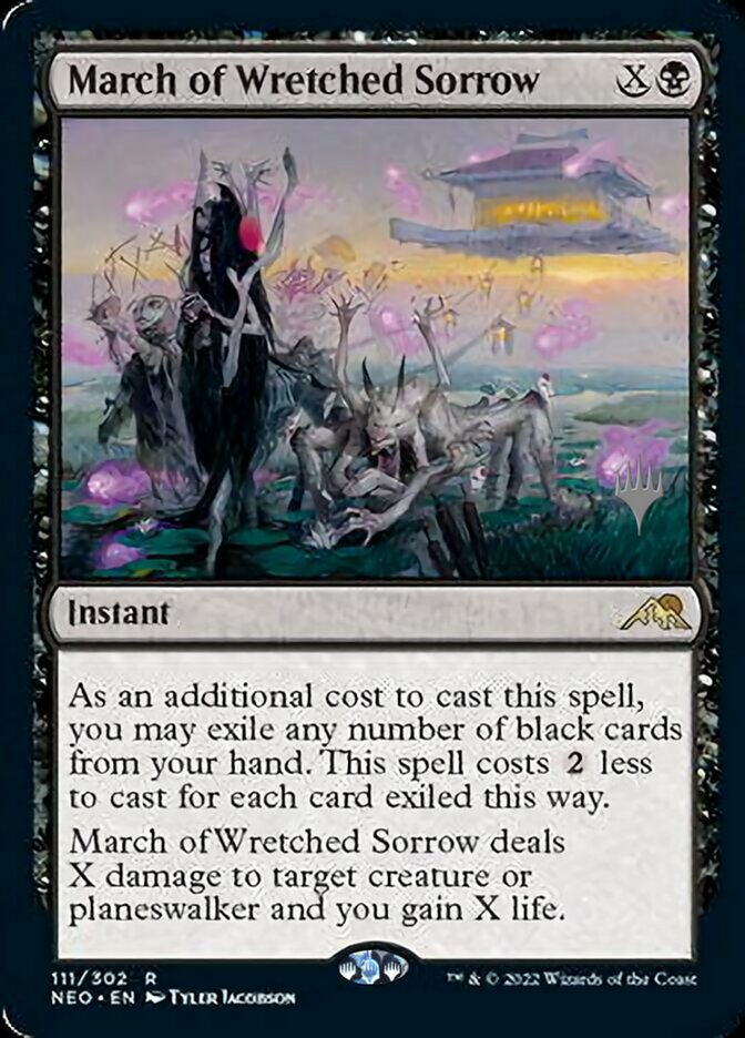 March of Wretched Sorrow (Promo Pack) [Kamigawa: Neon Dynasty Promos] | Gate City Games LLC