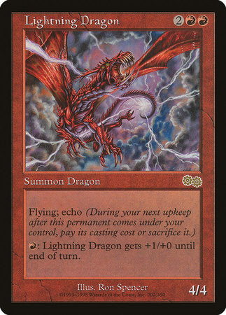 Lightning Dragon [Urza's Saga] | Gate City Games LLC