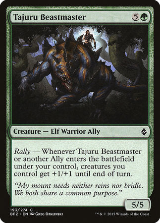 Tajuru Beastmaster [Battle for Zendikar] | Gate City Games LLC