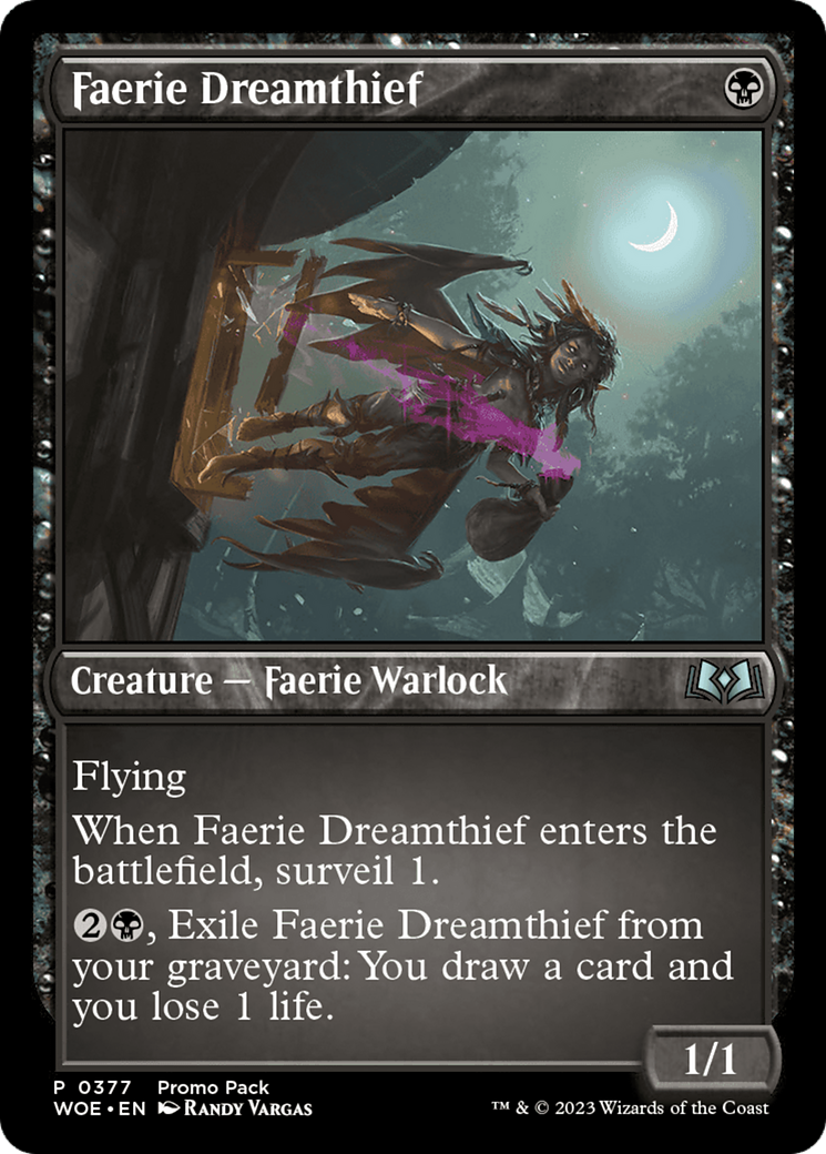 Faerie Dreamthief (Promo Pack) [Wilds of Eldraine Promos] | Gate City Games LLC