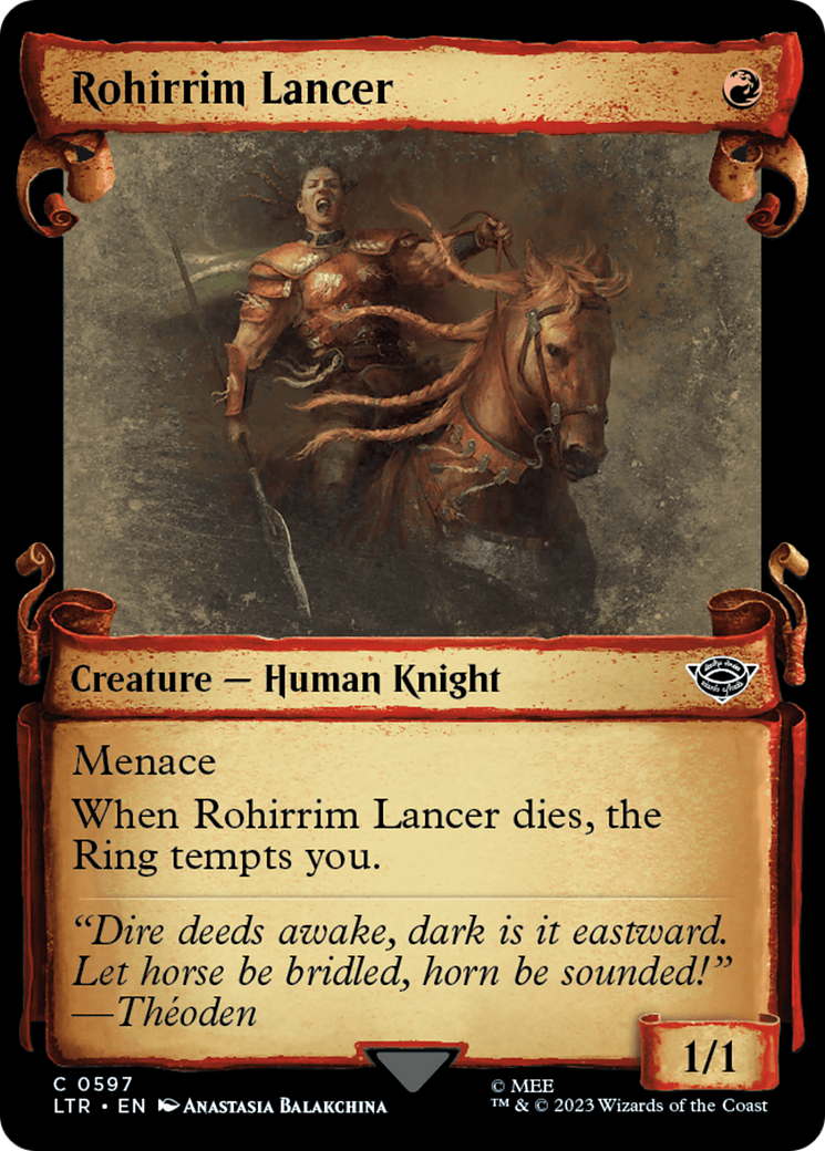 Rohirrim Lancer [The Lord of the Rings: Tales of Middle-Earth Showcase Scrolls] | Gate City Games LLC
