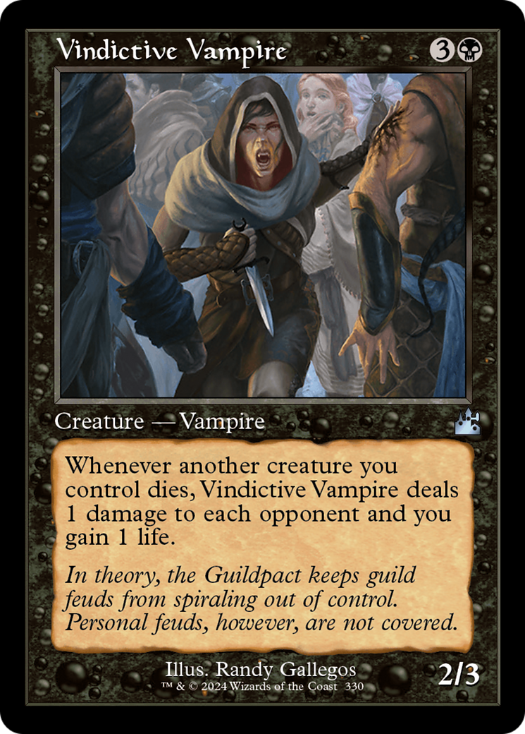 Vindictive Vampire (Retro Frame) [Ravnica Remastered] | Gate City Games LLC