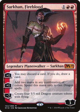 Sarkhan, Fireblood [Core Set 2019] | Gate City Games LLC