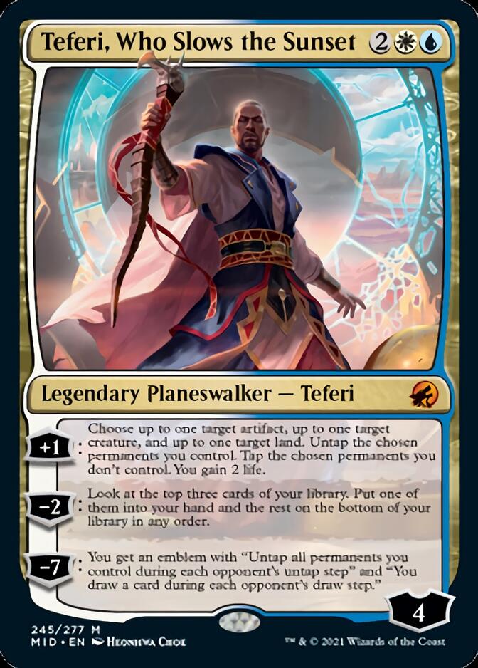 Teferi, Who Slows the Sunset [Innistrad: Midnight Hunt] | Gate City Games LLC