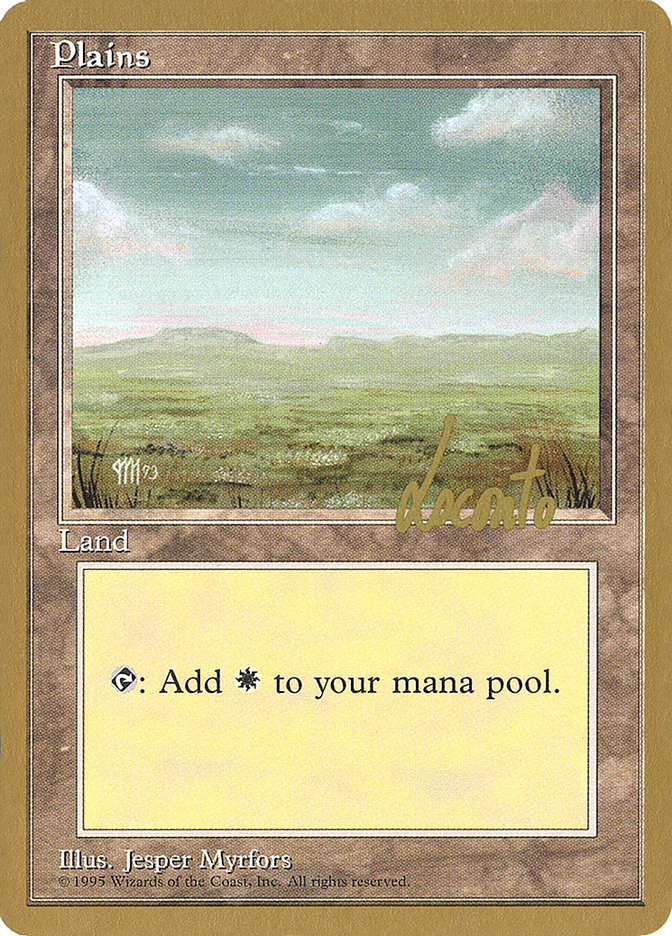 Plains (ml364) (Michael Loconto) [Pro Tour Collector Set] | Gate City Games LLC