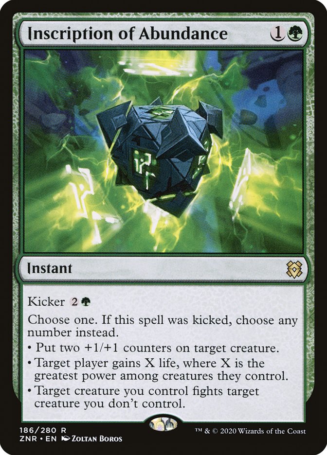 Inscription of Abundance [Zendikar Rising] | Gate City Games LLC