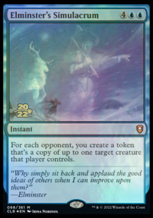 Elminster's Simulacrum [Commander Legends: Battle for Baldur's Gate Prerelease Promos] | Gate City Games LLC
