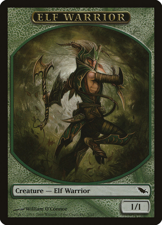 Elf Warrior (5/12) [Shadowmoor Tokens] | Gate City Games LLC