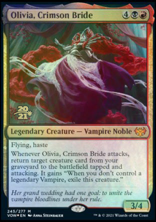 Olivia, Crimson Bride [Innistrad: Crimson Vow Prerelease Promos] | Gate City Games LLC