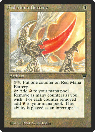 Red Mana Battery [Legends] | Gate City Games LLC