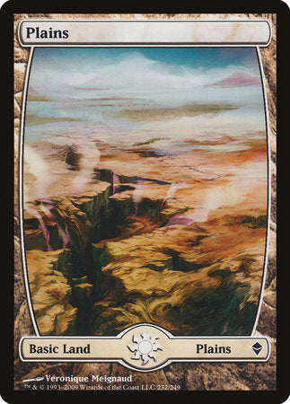 Plains (232) - Full Art [Zendikar] | Gate City Games LLC