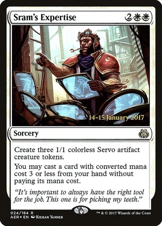 Sram's Expertise [Aether Revolt Promos] | Gate City Games LLC