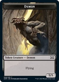 Demon // Marit Lage Double-sided Token [Double Masters Tokens] | Gate City Games LLC