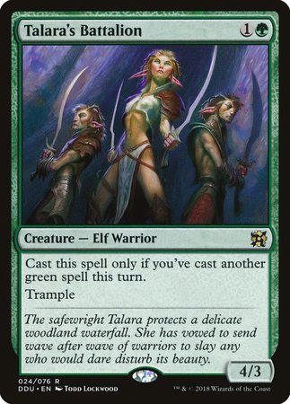 Talara's Battalion [Duel Decks: Elves vs. Inventors] | Gate City Games LLC