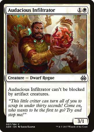 Audacious Infiltrator [Aether Revolt] | Gate City Games LLC