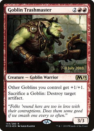 Goblin Trashmaster [Core Set 2019 Promos] | Gate City Games LLC