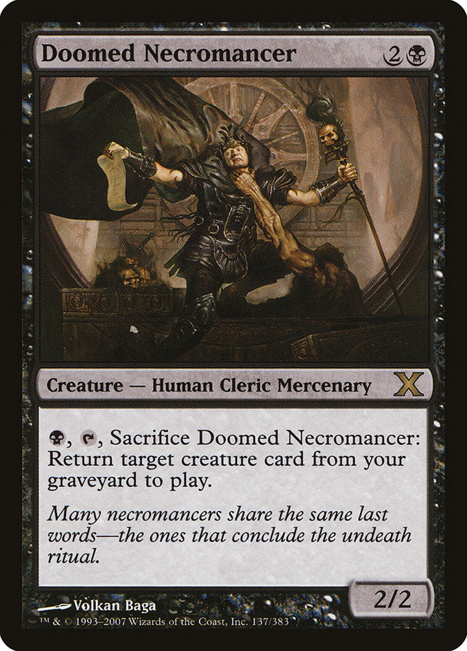 Doomed Necromancer [Tenth Edition] | Gate City Games LLC
