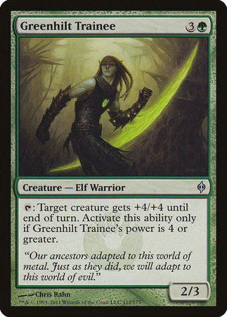 Greenhilt Trainee [New Phyrexia] | Gate City Games LLC