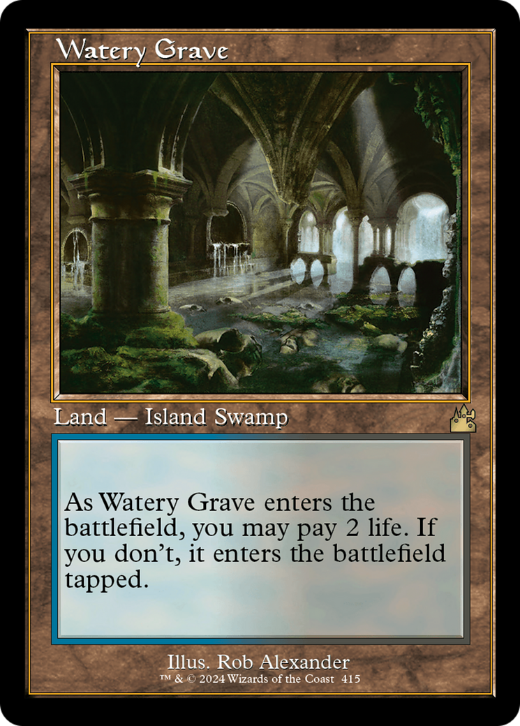 Watery Grave (Retro) [Ravnica Remastered] | Gate City Games LLC