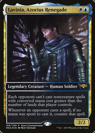 Lavinia, Azorius Renegade [Ravnica Allegiance Promos] | Gate City Games LLC