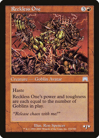 Reckless One [Onslaught] | Gate City Games LLC