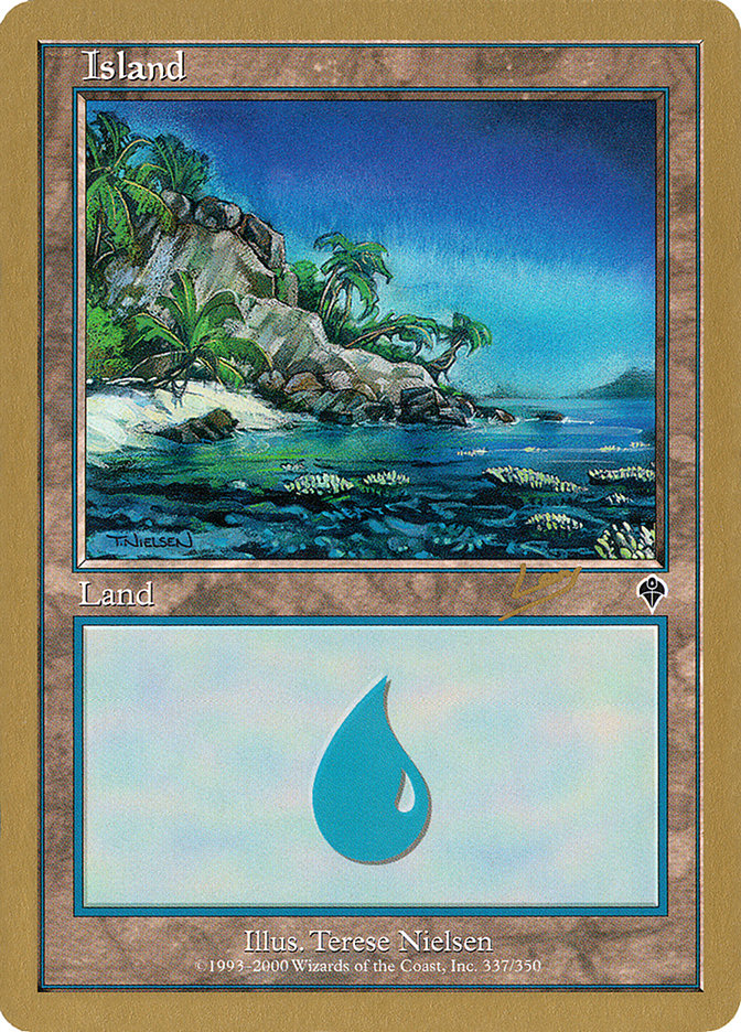 Island (rl337a) (Raphael Levy) [World Championship Decks 2002] | Gate City Games LLC