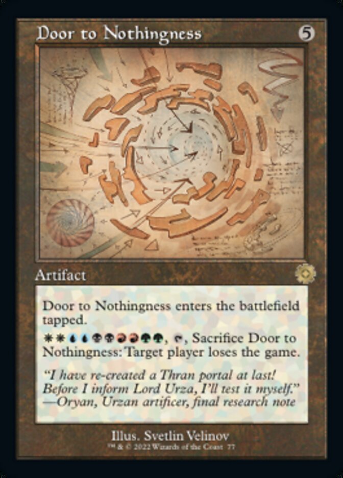 Door to Nothingness (Retro Schematic) [The Brothers' War Retro Artifacts] | Gate City Games LLC