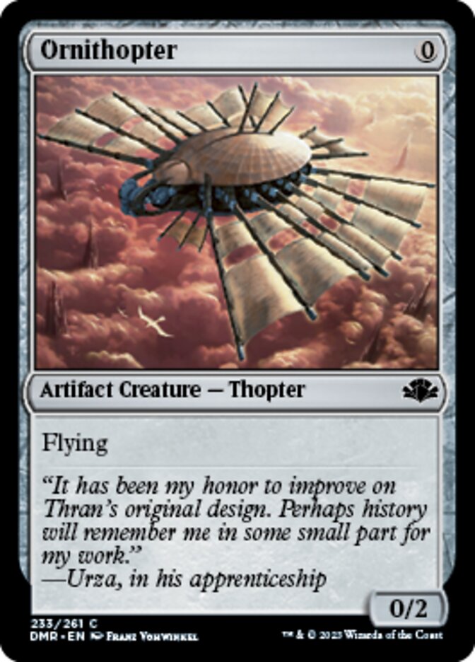 Ornithopter [Dominaria Remastered] | Gate City Games LLC
