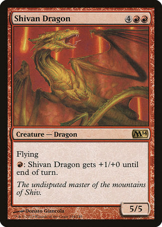 Shivan Dragon [Magic 2014] | Gate City Games LLC