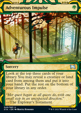 Adventurous Impulse (Etched Foil) [Strixhaven Mystical Archive] | Gate City Games LLC