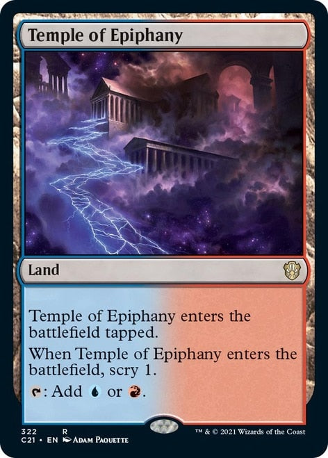 Temple of Epiphany [Commander 2021] | Gate City Games LLC