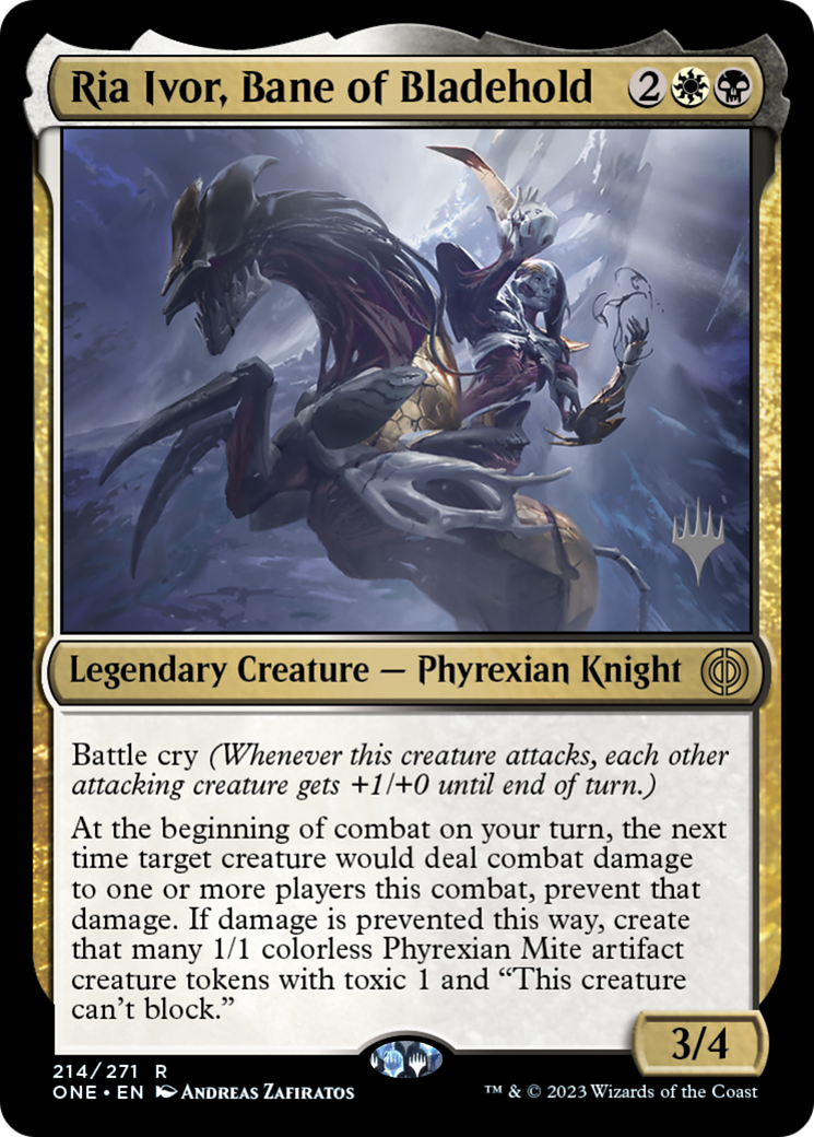 Ria Ivor, Bane of Bladehold (Promo Pack) [Phyrexia: All Will Be One Promos] | Gate City Games LLC