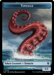 Tentacle // Koma's Coil Double-Sided Token [Murders at Karlov Manor Commander Tokens] | Gate City Games LLC