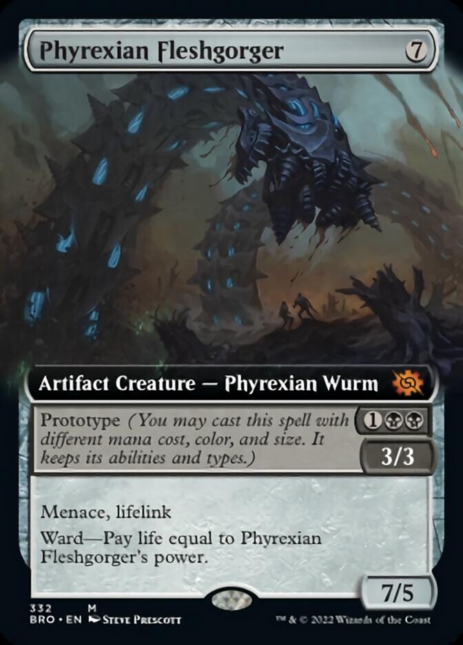 Phyrexian Fleshgorger (Extended Art) [The Brothers' War] | Gate City Games LLC