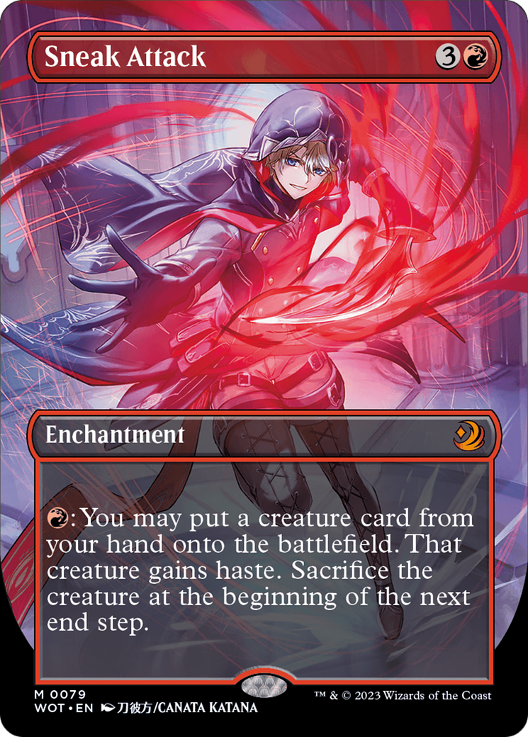 Sneak Attack (Anime Borderless) [Wilds of Eldraine: Enchanting Tales] | Gate City Games LLC