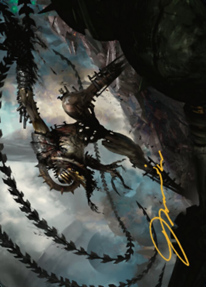 Razorlash Transmogrant Art Card (Gold-Stamped Signature) [The Brothers' War Art Series] | Gate City Games LLC